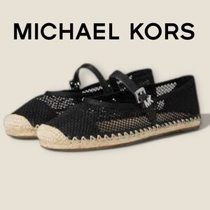 Michael Kors Black Mesh Espadrilles